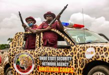 Amotekun Rescues Kidnap Victim, Arrests Father And Three Sons In Ondo Amotekun Corps