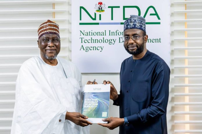 The Director General, NITDA, Kashifu Inuwa, CCIE received the Executive Secretary, Nigerian Educational Research and Development Council, Prof Ismail Junaidu during a courtesy to NITDA HQ in Abuja.