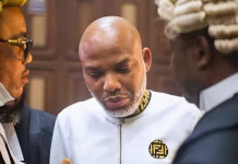 Religious Leaders Seek Kanu’s Freedom, Restructuring Nnamdi Kanu in court