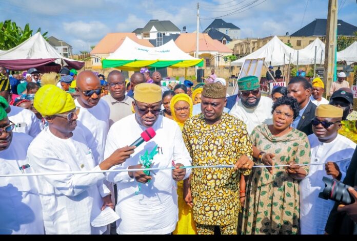 Oyebanji Governor Biodun Oyebanji during the commissioning of Ilawe-Ikogosi Link Road by Senator Opeyemi Bamidele
