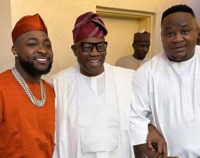 Davido, Cubana Chief Priest and Akpabio