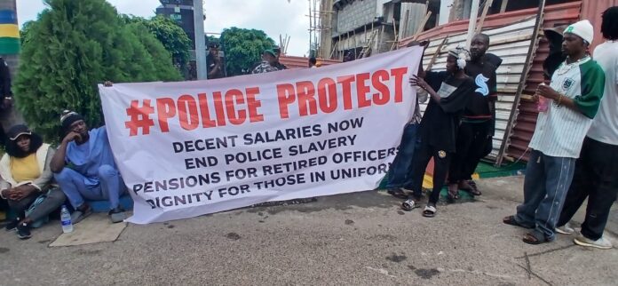 Retired Police Officers Protest
