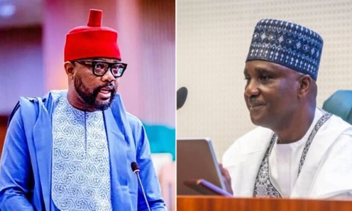 Photo of Hon Ugochinyere and Speaker Abbas Tajudeen