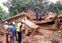Three-Day Downpour Brings Down Building In Calabar, Claims Father And Four Children