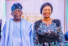 Tinubu Jokes, Calls First Lady ‘Iya Alakara’ at State House Event