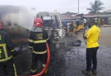 Gas Tanker Fire Contained In Lagos As Emergency Responders Prevent Major Disaster